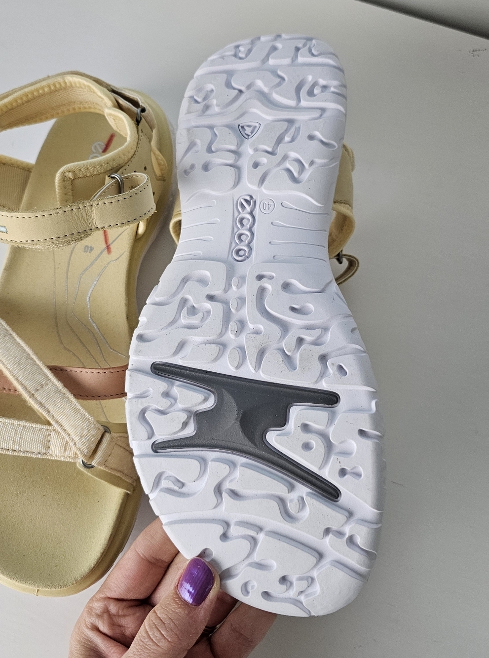 ECCO Sport Offroad Roam Sport Sandal Yellow Size 9 - Picture 5 of 9